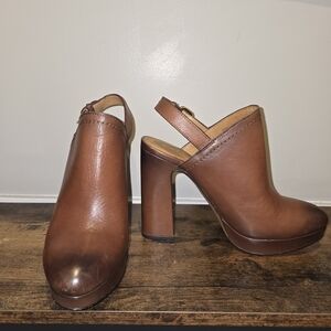 Coach Carmine Slingback Mules Size 8